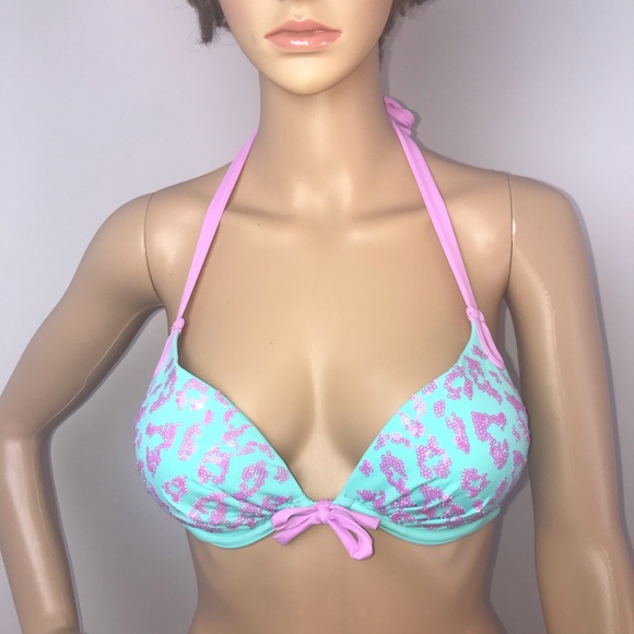 Victoria's Secret Other - Victoria Secrets Teal Pink padded 32D
